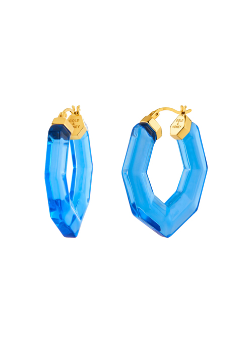 Gem Lucite Hoops