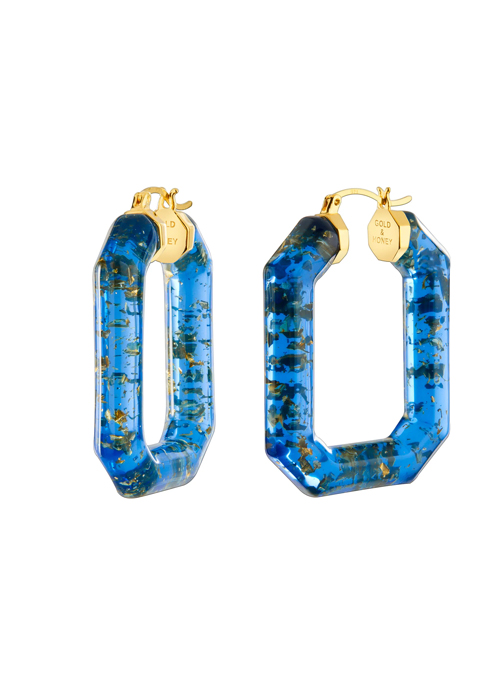 Gem Lucite Hoops