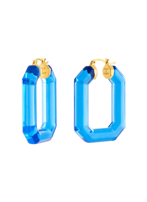 Gem Lucite Hoops