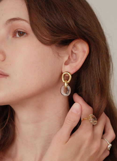 Connected Loop Earrings