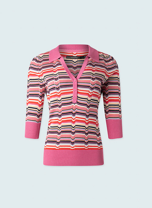 V neck polo