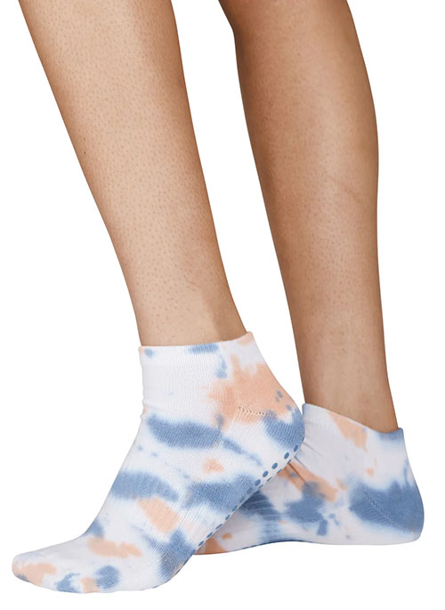 Blue Tie-Dye Socks