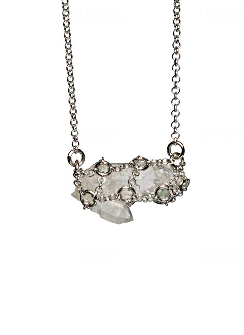 Caged Quartz Necklace