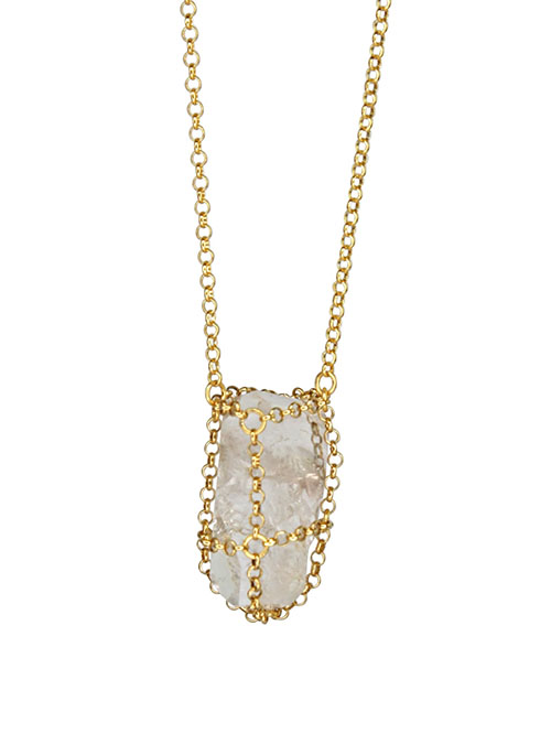 Caged Quartz Necklace