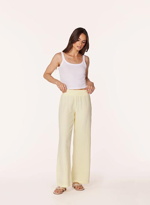 Smocked Waist Pant