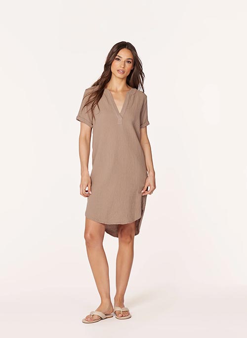 Split Neck Dress