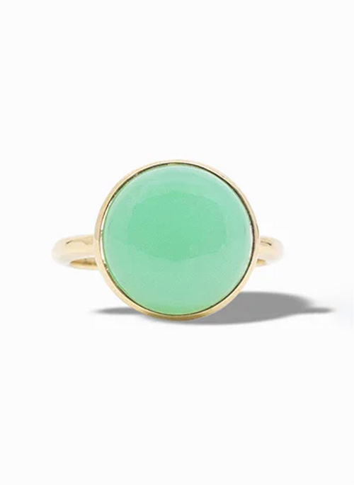 Green Chrysoprase Ring