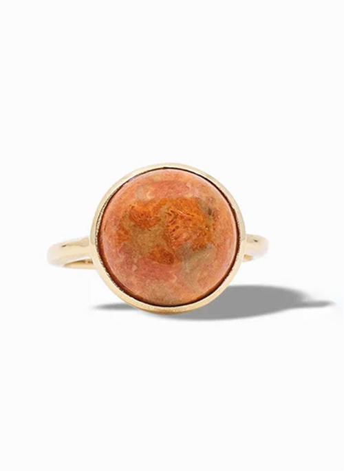 Orange Coral Ring