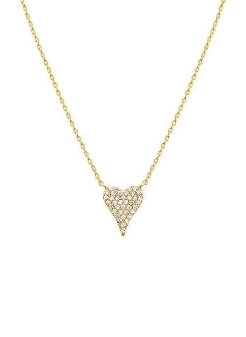 Elongated Heart Necklace