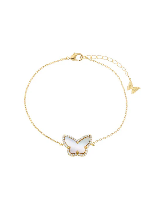 Pave Butterfly Bracelet