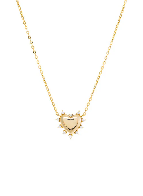 Rimmed Heart Necklace