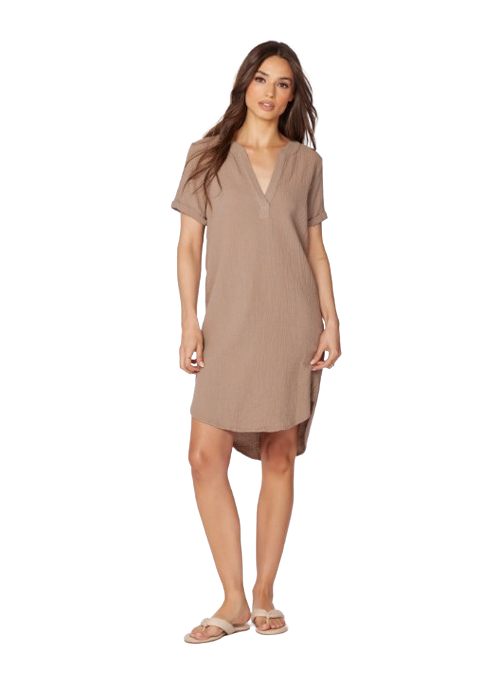 Split Neck Dress