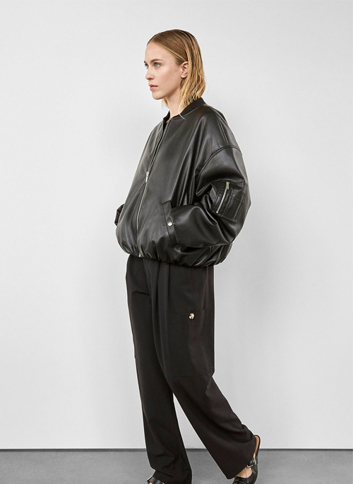 Vegan Leather Bomber