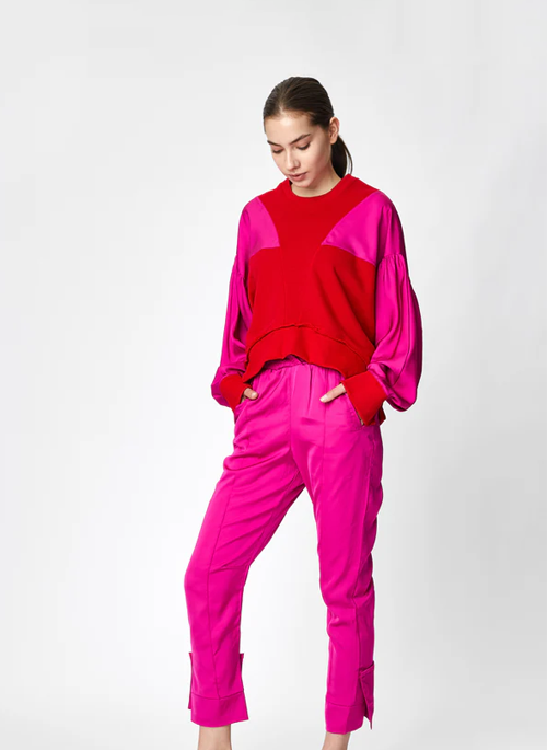 Fucsia Casual Sweatpants