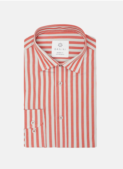 Tangerine Striped Shirt