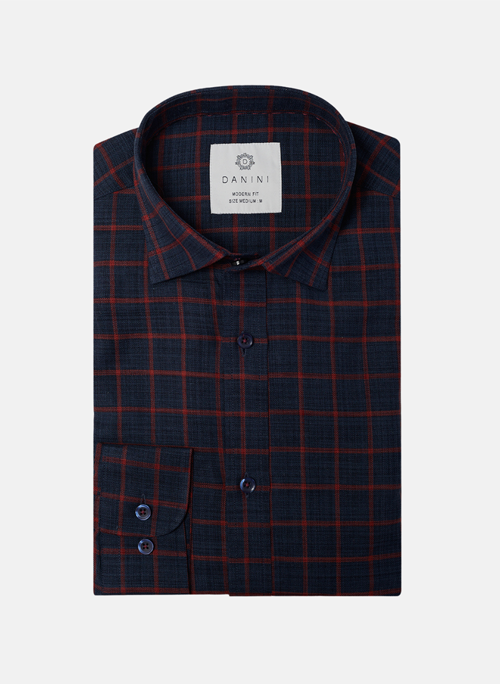 Crimson Grid Shirt