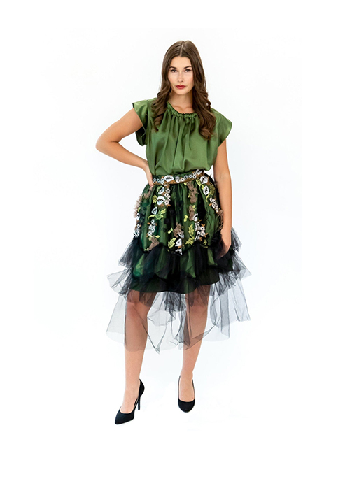 Everette Skirt-Emerald