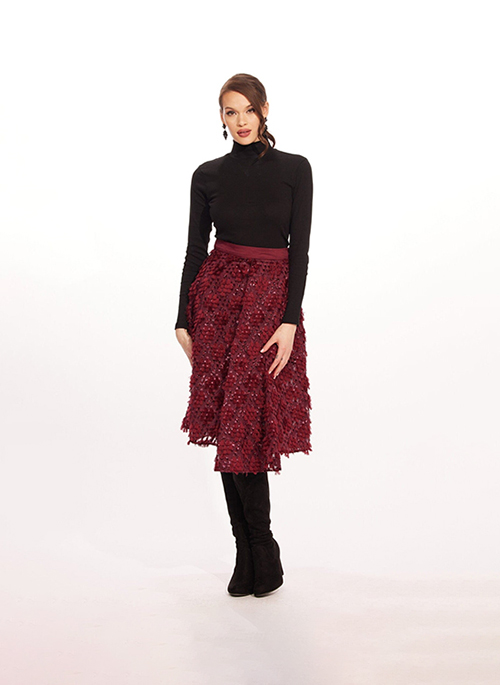 Dion Skirt-Sangria