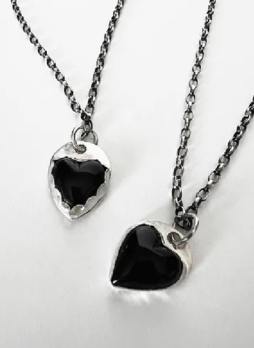 Black Heart Necklace