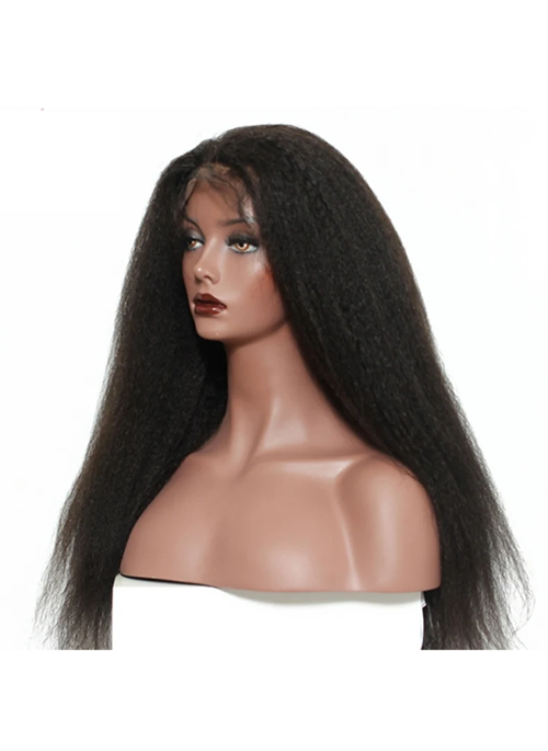 6 by 6 Cambodian Kinky Straight Closure Wig