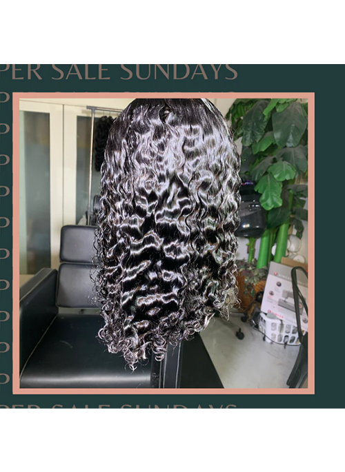 Cambodian Tight Curly Frontal Bob Wig