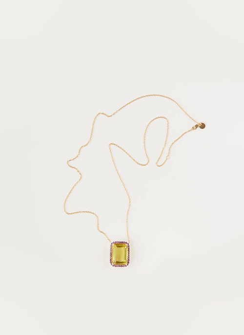 Lemon Quartz Pendant