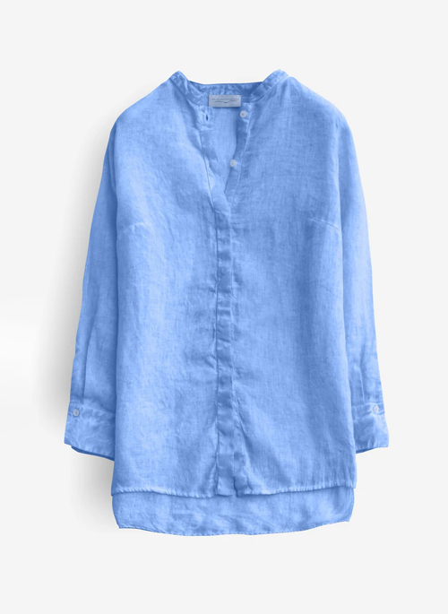 Banded Collar Shirt