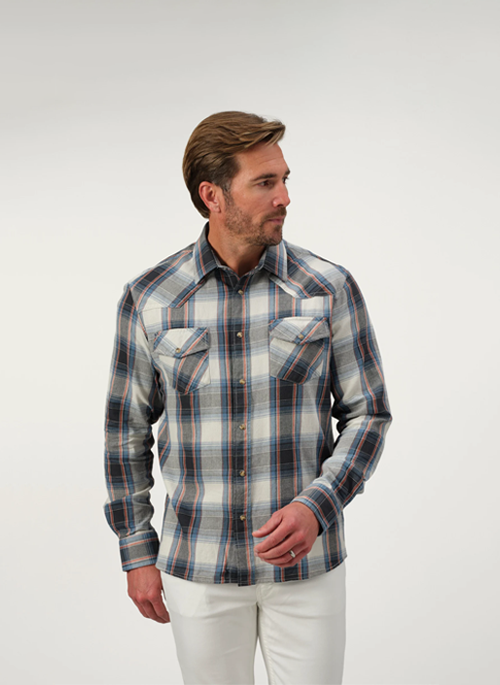 Plaid Denim Shirt