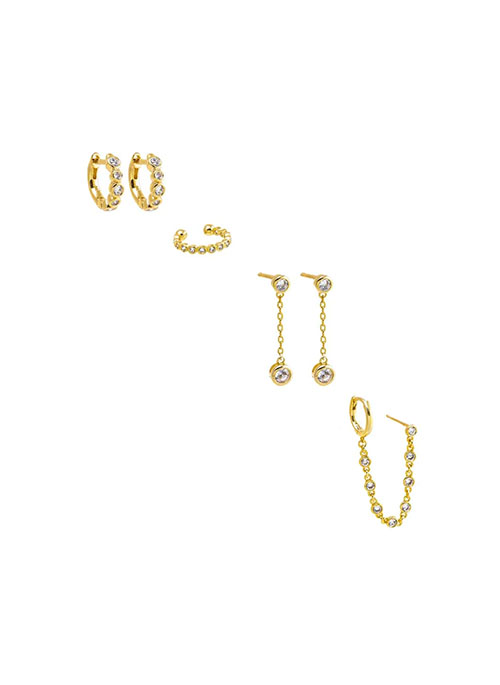 CZ Earring Set