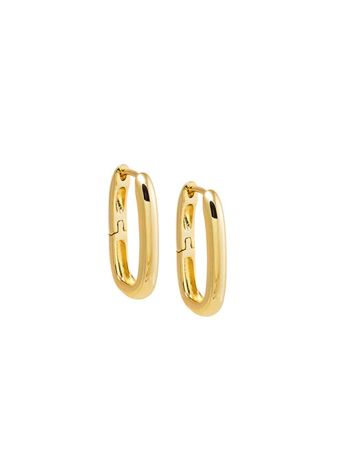 Paperclip Hoop Earrings