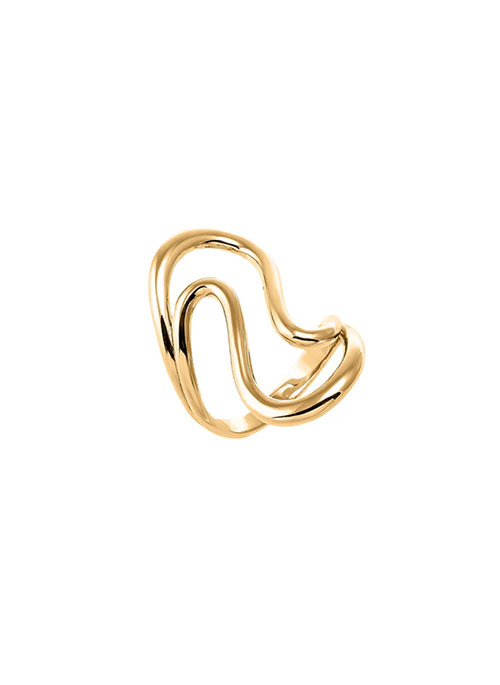 Wave Statement Ring