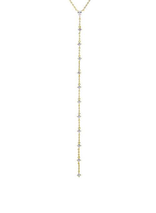 Teardrop Lariat Necklace
