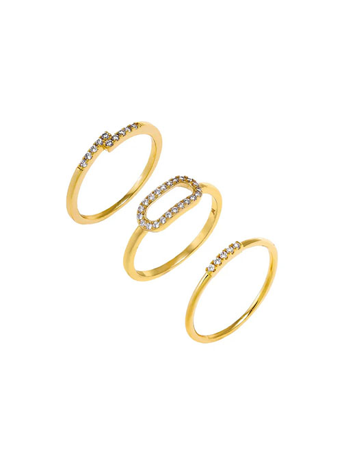 Accented Rings Set