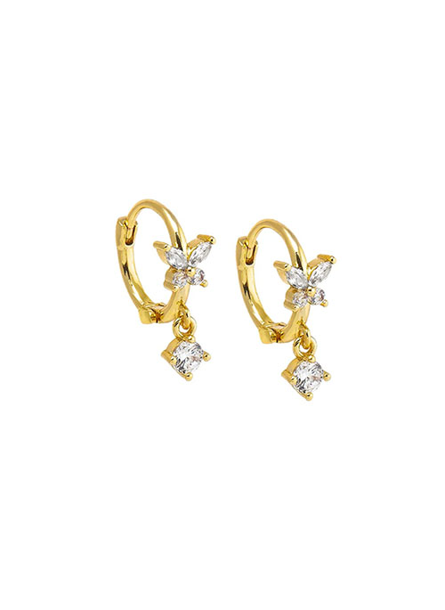 Butterfly Huggie Earrings