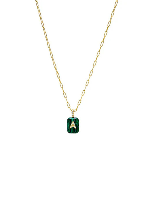Initial Dogtag Necklace