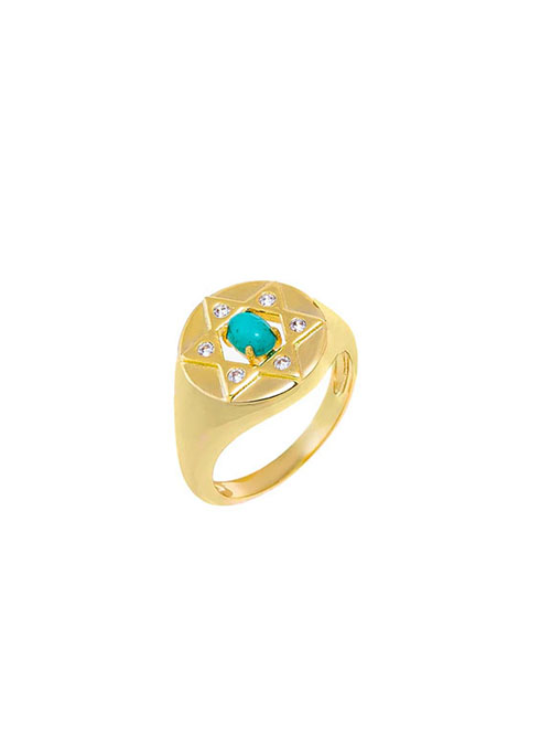 Star Of David Pinky Ring