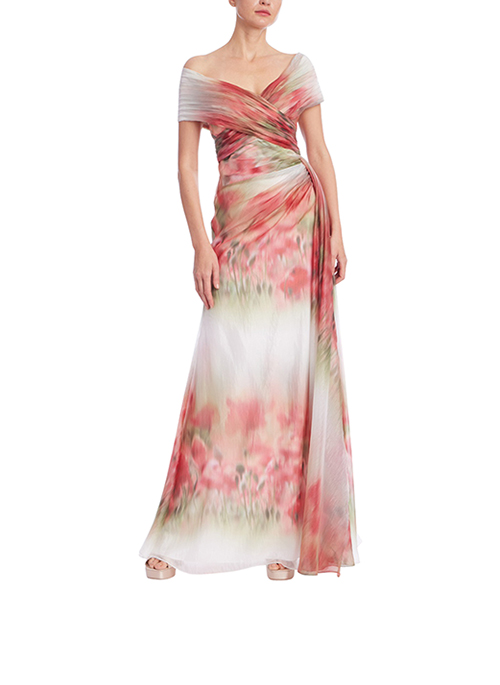 Watercolor Floral Gown