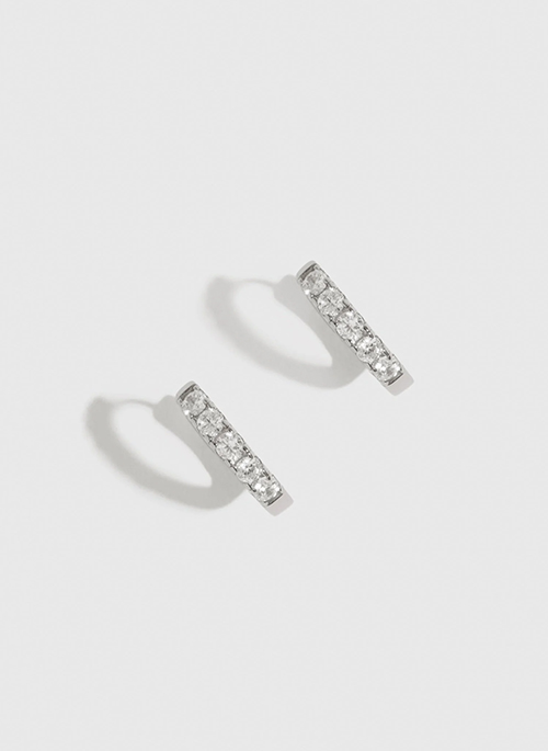 Pave Huggie Earrings