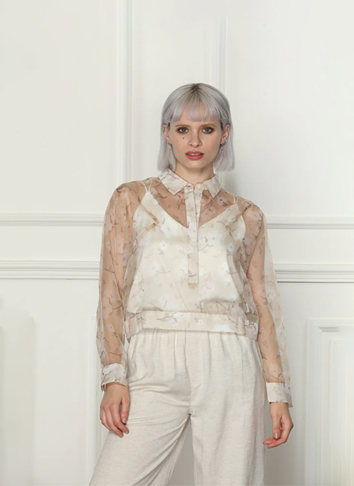 Floral Organza Blouse