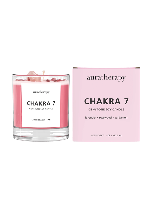  Chakra Gemstone Candle