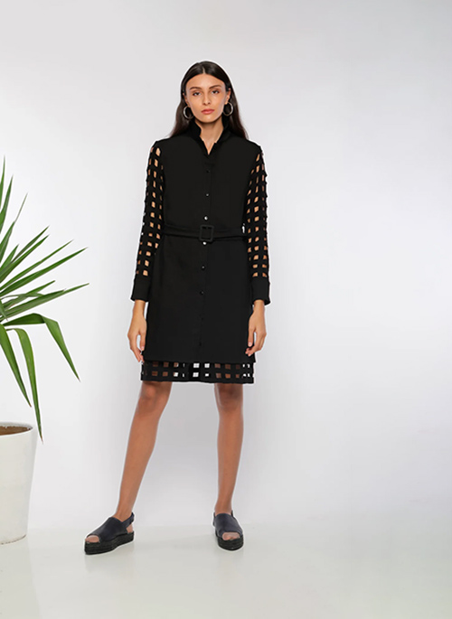 Solar Eclipse Shirt Dress