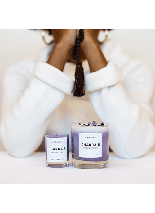 Chakra Gemstone Candle