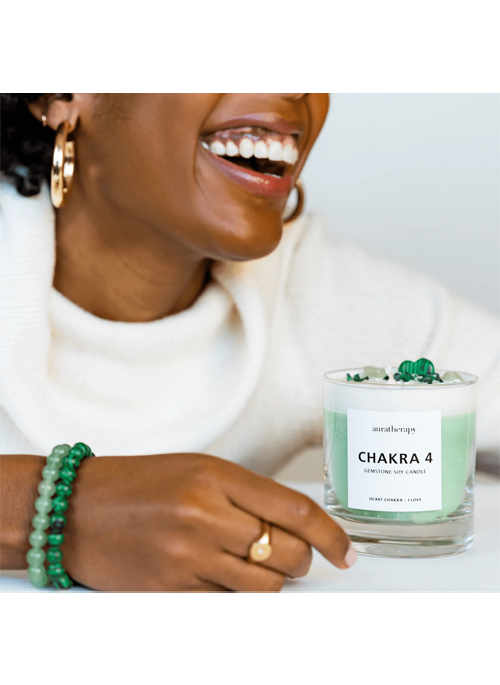 Chakra Gemstone Candle