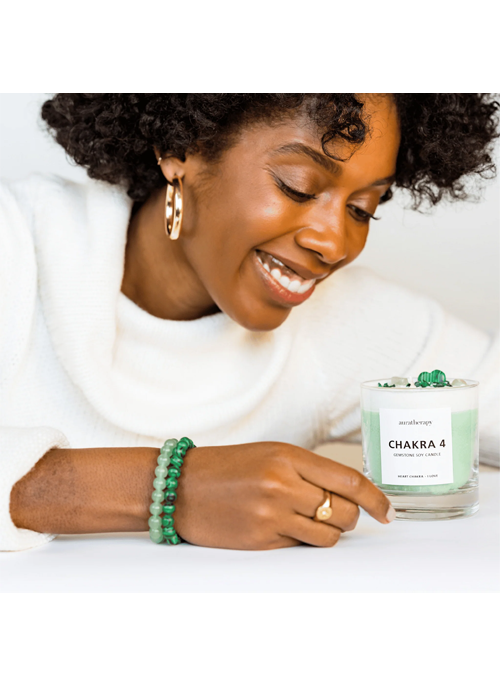Chakra Gemstone Candle