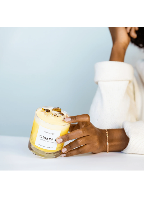 Chakra Gemstone Candle