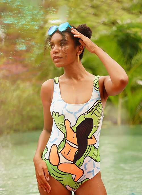 Croco One-Piece
