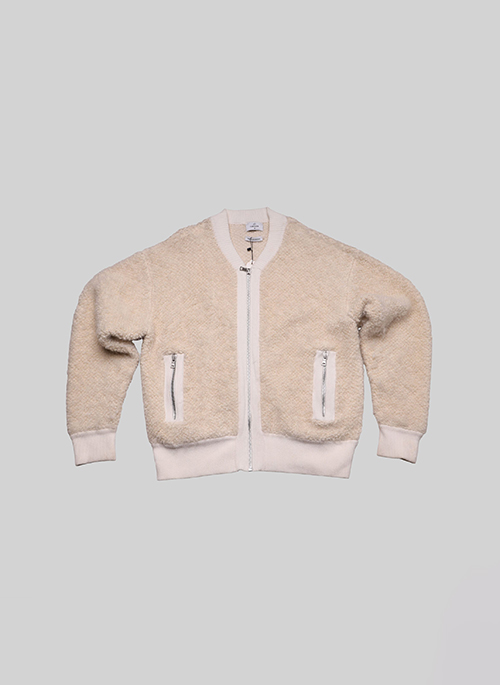 Zippered Cashmere Jacket