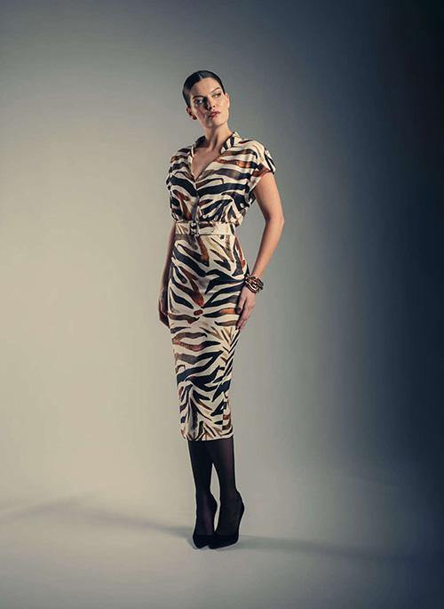 Zebra Shirt Dress