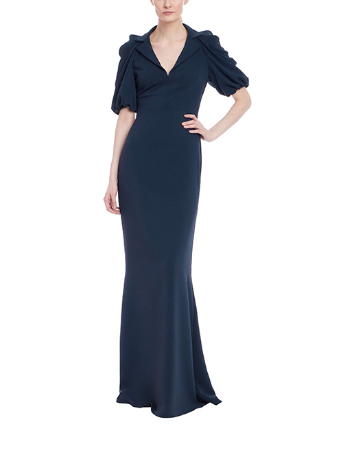 V-Neck Mermaid Gown