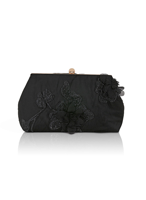Lila Floral Clutch